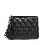 Women'S Fashion Diamond Embroidered Pu Leather Short Tassel Wallet - Image 15