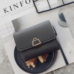 Women Fashion Personality Small Lock Metal Buckle Ladies Short Wallet - Image 16