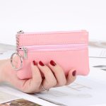Women Fashion Solid Color Zipper Compact Wallet - Image 16
