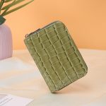 Women Fashion Shiny Crocodile Compact Wallet - Image 16