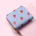 Women Fashion Strawberry Zipper Compact Wallet - Image 14