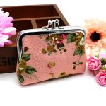 Women Fashion Vintage Double Layer Rose Canvas Compact Wallet - Image 26