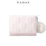 Women Fashion Fluff Ball Bunny Print Compact Wallet - Image 9