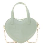 Wholesale Women Summer Fashion Jelly Color Heart Mini Chain Crossbody Bag - Image 10