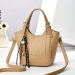 Wholesale Women Fashion Casual Solid Color Pu Large Capacity Handbag - Image 9
