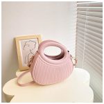 Wholesale Summer Women Fashion Solid Color Irregular Three-Dimensional Stripe PU Shoulder Crossbody Bag - Image 10