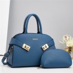 Wholesale Women Fashion Casual Solid Color Pu Large Capacity Handbag Two-Piece Set - Image 9