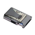 Wholesale Men Fashion Casual Metal Aluminum Alloy Card Holder Anti-Magnetic Rfid Wallet