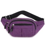 Unisex Casual Multi Pocket Design Solid Color Large Capacity Waist Chest Bag - Image 10