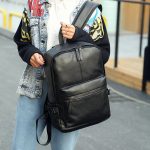 Casual Men Travel Bag Large Capacity Pu Leather Backpack - Image 10