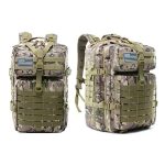 Men Outdoor Commuter Camouflage Pattern Buckle Zipper Design Large Capacity Oxford Cloth Backpack - Image 9