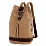 Wholesale Men Fashion Casual Commuter Letter Canvas Backpacks Bag - Image 10
