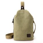 Men Leisure Sports Commuter Canvas Chest Bag - Image 10