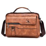 Wholesale Men Fashion Casual Retro PU Crossbody Bag - Image 12