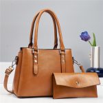 Wholesale Women Casual Solid Color Large Capacity Handbag Bag Set - Image 8