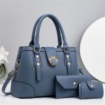 Wholesale Women Casual Simple Solid Color Handbag Set - Image 3