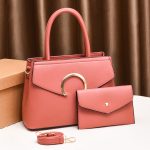 Wholesale Women Casual Simple Solid Color Large Capacity Handbag Set - Image 6