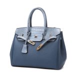Wholesale Women Fashion Large Capacity Serpentine Pattern Stitching Handbag - Image 9