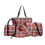 Wholesale Women Fashion Casual Stripe Print 6-Piece Set Handbags - Image 8