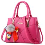 Wholesale Women Simple Fashion Solid Color Plush Pendant Handbag - Image 7