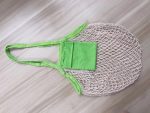 Wholesale Fashion Solid Color Cotton Knitted Shopping Net Bag Beach Bag - Image 9