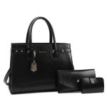 Wholesale Women Fashion Casual Simple Solid Color Handbag Three-Piece Bag Set