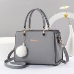 Women Fashion Casual Solid Color Large Capacity Handbag - Image 9