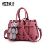 Wholesale Fashion Large Capacity Solid Color Stitching Handbag - Image 5