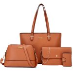 Wholesale Women'S Fashion Retro Solid Color Portable Shoulder Bag Four-Piece Bag Set - Image 10
