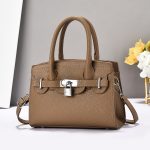 Wholesale Women Fashion Casual Solid Color Litchi Pattern Handbag - Image 7