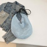 Wholesale Women Fashion Casual Solid Color Large Capacity Woven Shoulder Bag - Image 8