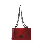 Wholesale Women Fashion Casual Solid Color Snake-Pattern Chain Small Square Shoulder Bag - Image 10