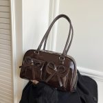 Women Fashion Casual Simple Solid Color Large Capacity Shoulder Bag - Image 10