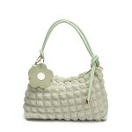 Wholesale Women Fashion Casual Solid Color Pleated Clouds Large Capacity Shoulder Bag - Image 10