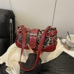 Wholesale Women Fashion Casual Leopard Sttching Belt Shoulder Bag - Image 10