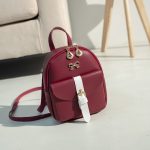 Wholesale Women Fashion Casual Solid Colid Mini Bowknot Backpack - Image 3