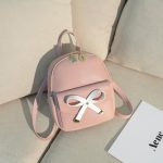 Wholesale Women Fashion Simple Solid Color Mini Bowknot Backpack - Image 9