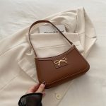 Wholesale Women Fashion Casual Solid Color Bowknot Shoulder Bag - Image 10