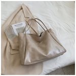 Women Casual Simple Solid Color Large Capacity Soft Leather Tote Bag - Image 8