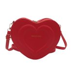 Women Fashion Casualsolid Color Heart Shaped Shoulder Bag - Image 9