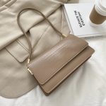 Women Fashion Simple Solid Color Shoulder Bag - Image 10