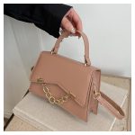 Women Fashion Retro Simple Solid Color Chain Small Square Shoulder Bag - Image 10