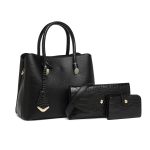 Wholesale Women Fashion Casual Crocodile Pattern Large Capacity Handbag Three-Piece Bag Set - Image 10