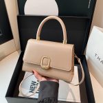 Wholesale Women Casual Simple Metal Buckle Solid Color Small Square Shoulder Bag - Image 10