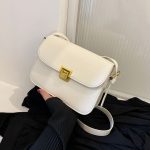 Women Fashion Simple Solid Color Small Square Shoulder Bag - Image 9