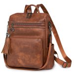 Wholesale Winter Vintage Fashion Women Leopard Backpack - Image 10