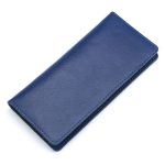 Genuine Leather Simple Women Fashion Solid Color Bifold Purse - Image 5