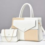 Wholesale Women Simple Fashion Stitching Contrast Color Handbag Sets - Image 10