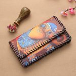 Wholesale Women Fashion Vintage Ethnic Style Cartoon Pattern Kids Print Wallet - Image 11