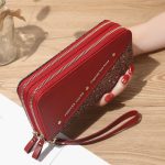 Women'S Fashion Thin Shiny Zipper Long Purses - Image 10